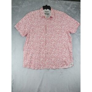 Ted Baker London Mens Shirt Size 7 Floral Print Short Sleeve Button Up